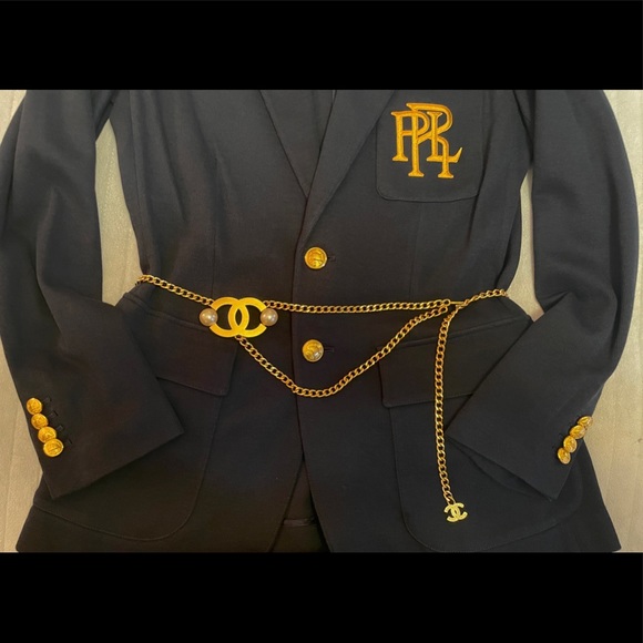 Vintage Interlocking CC Logo Waist Belt - Picture 5 of 11